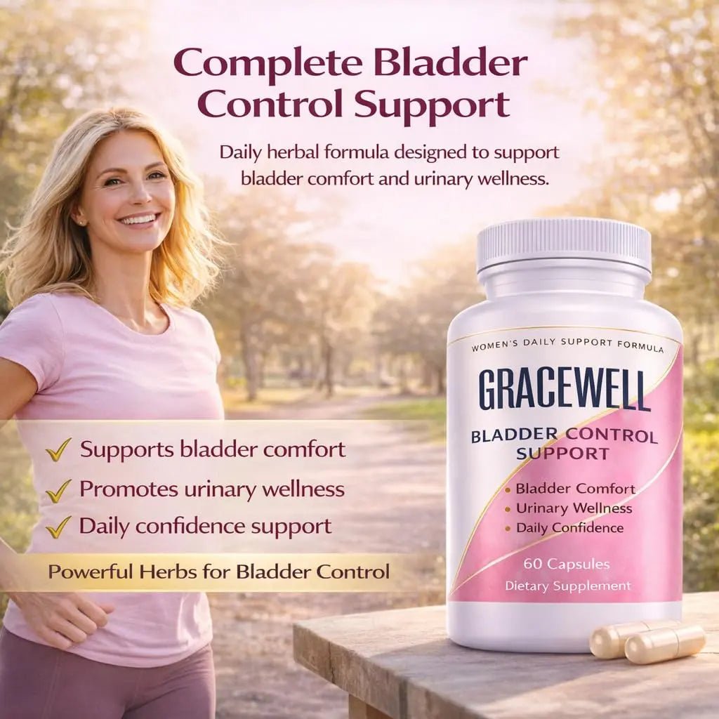 DXWXH Gracewell Bladder Wellness Supplement for Women & Men, Herbal Support with Asian Ginseng, Chinese Yam, Chinese Peony, Urinary Tract Health Formula, 60 Capsules (1) - TrustMedUSA