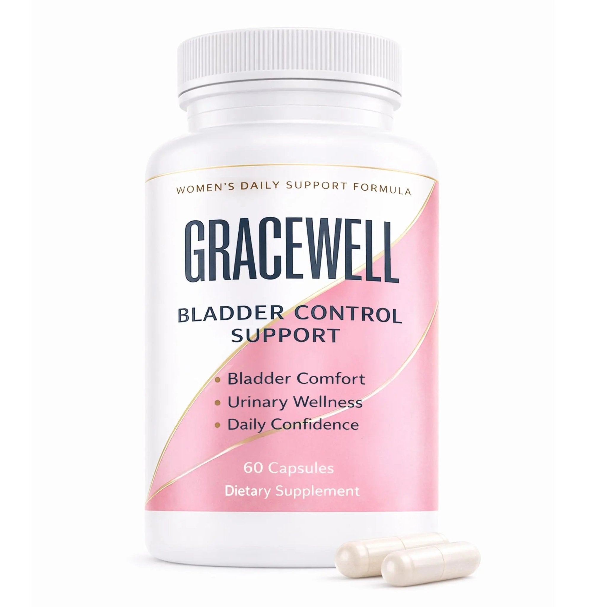 DXWXH Gracewell Bladder Wellness Supplement for Women & Men, Herbal Support with Asian Ginseng, Chinese Yam, Chinese Peony, Urinary Tract Health Formula, 60 Capsules (1) - TrustMedUSA