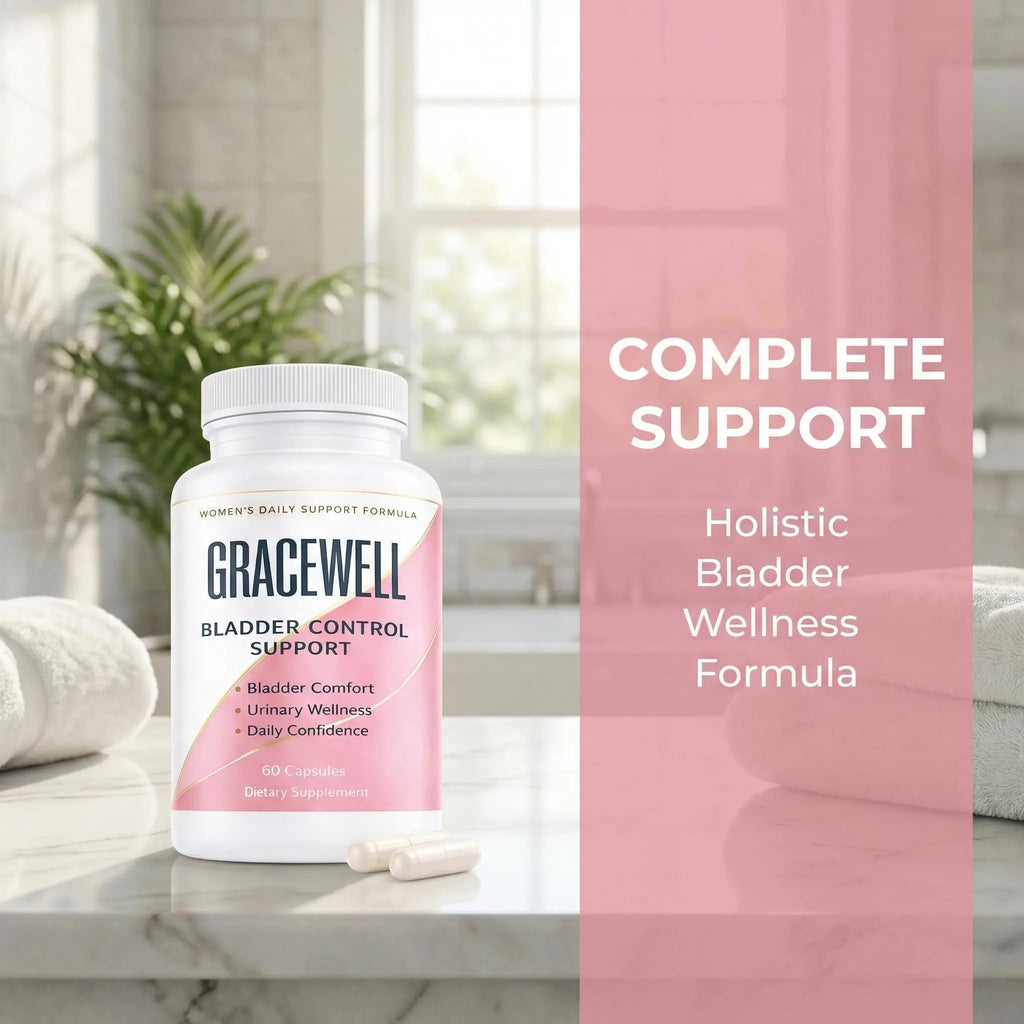 DXWXH Gracewell Bladder Wellness Supplement for Women & Men, Herbal Support with Asian Ginseng, Chinese Yam, Chinese Peony, Urinary Tract Health Formula, 60 Capsules (1) - TrustMedUSA