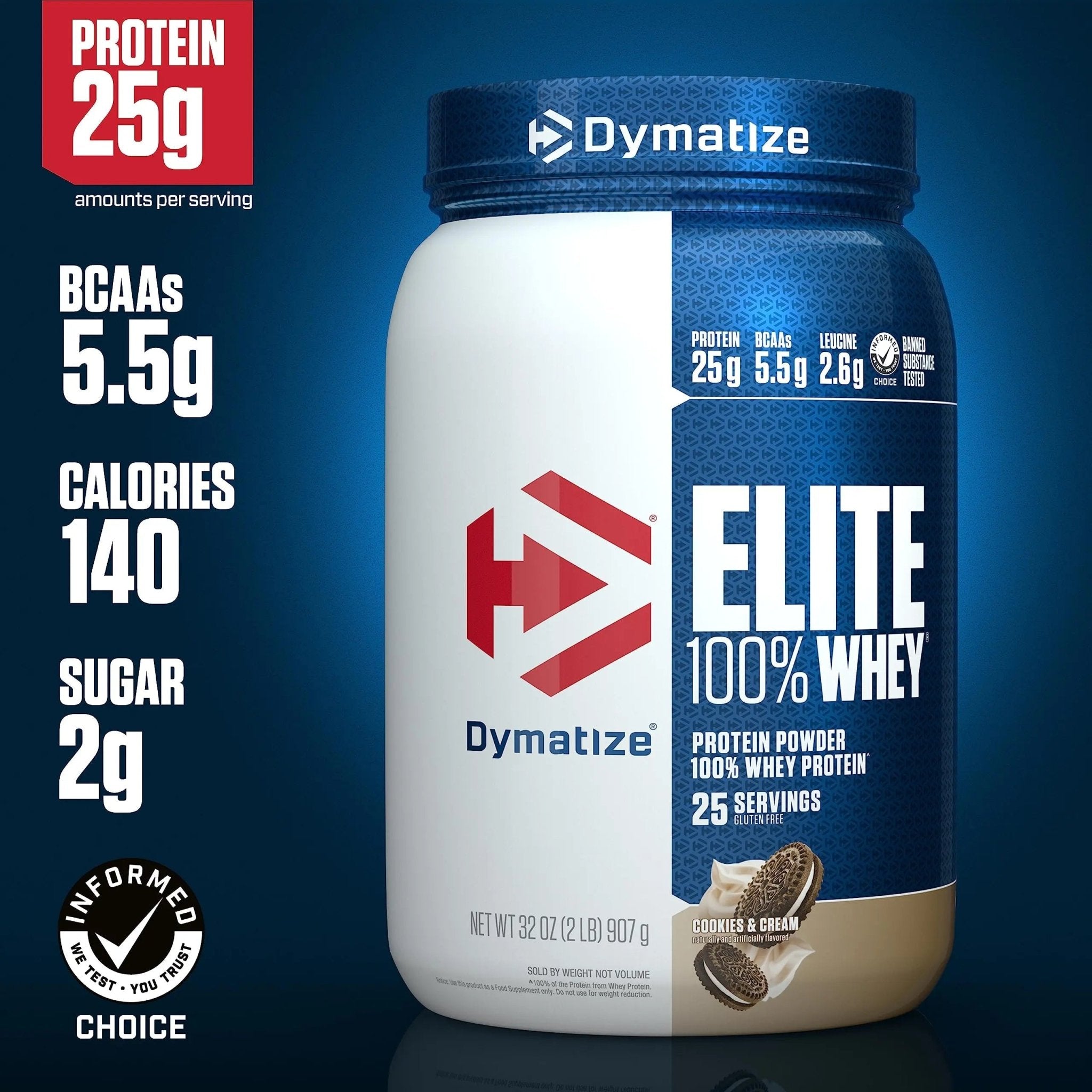 Dymatize Elite 100% Whey Protein Powder, Quick Absorbing & Fast Digesting for Optimal - TrustMedUSA