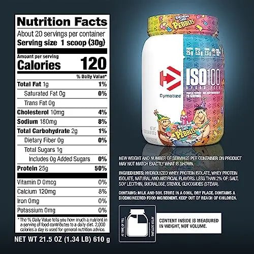 Dymatize ISO 100 Whey Protein Powder with 25g of Hydrolyzed 100% Whey Isolate - TrustMedUSA