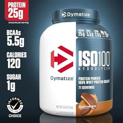 Dymatize ISO 100 Whey Protein Powder with 25g of Hydrolyzed 100% Whey Isolate - TrustMedUSA