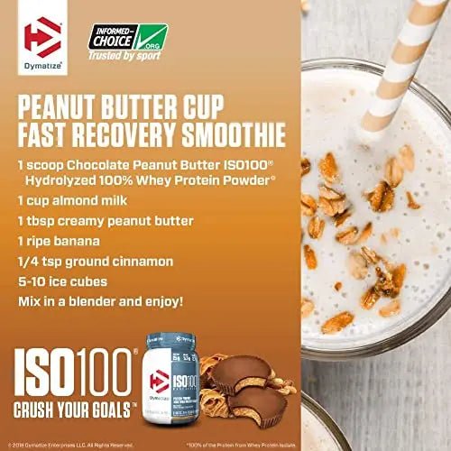 Dymatize ISO 100 Whey Protein Powder with 25g of Hydrolyzed 100% Whey Isolate - TrustMedUSA