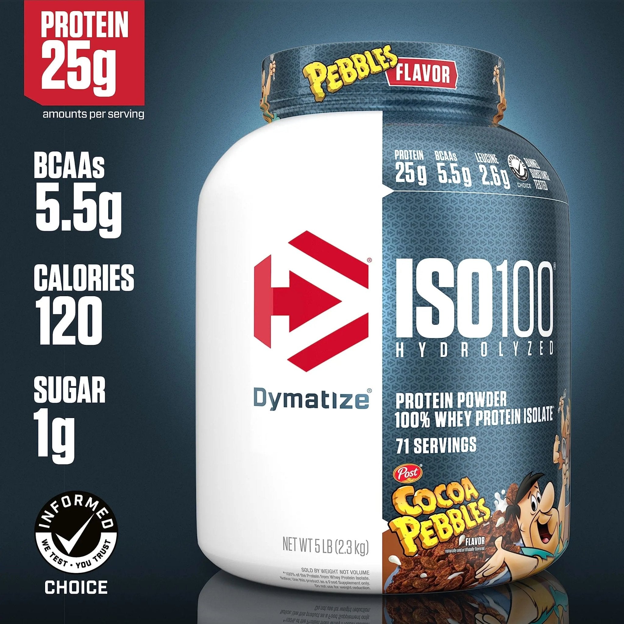 Dymatize ISO100 Hydrolyzed Protein Powder, 100% Whey Isolate, 25g of Protein, 5.5g - TrustMedUSA