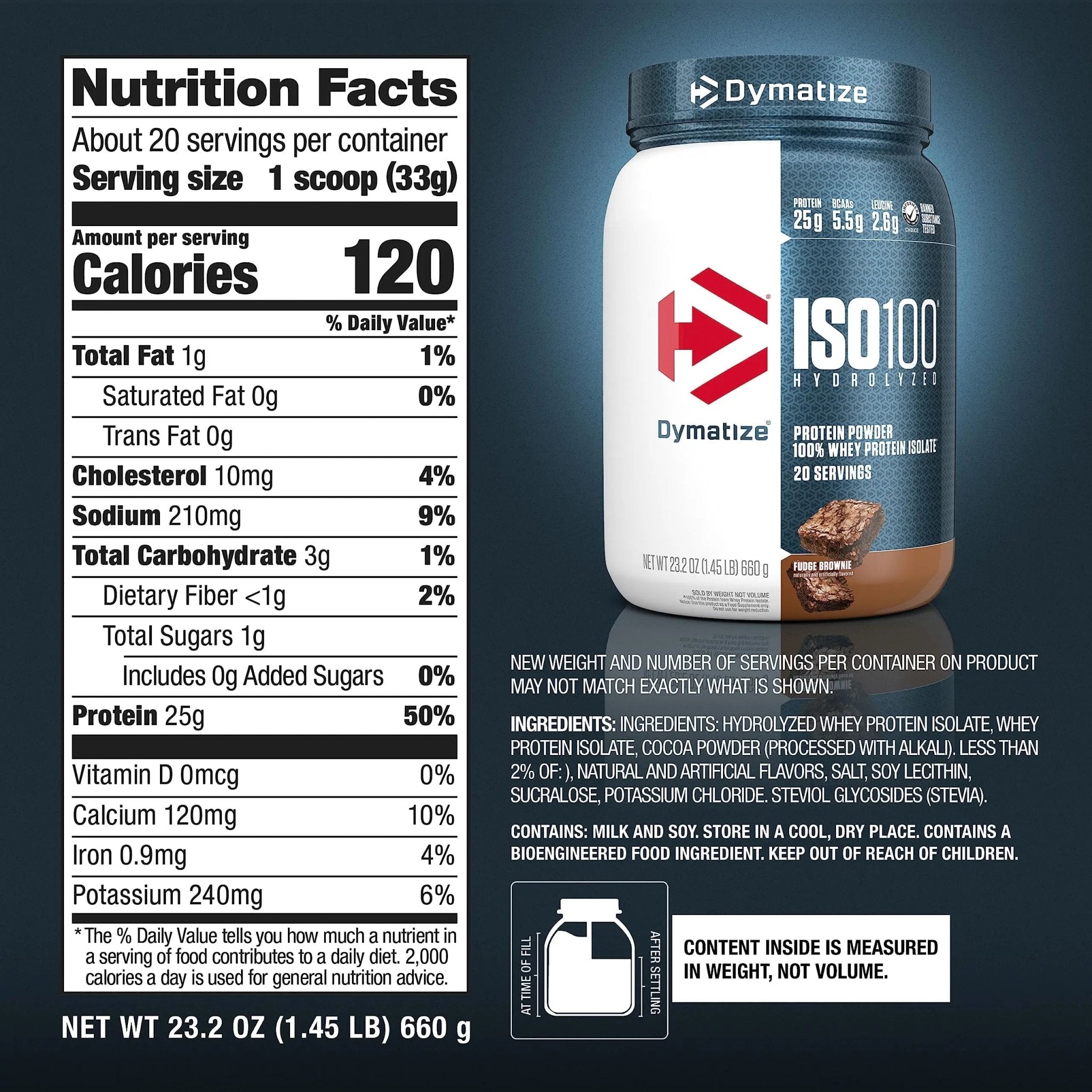 Dymatize ISO100 Hydrolyzed Protein Powder, 100% Whey Isolate Protein, 25g of Protein - TrustMedUSA