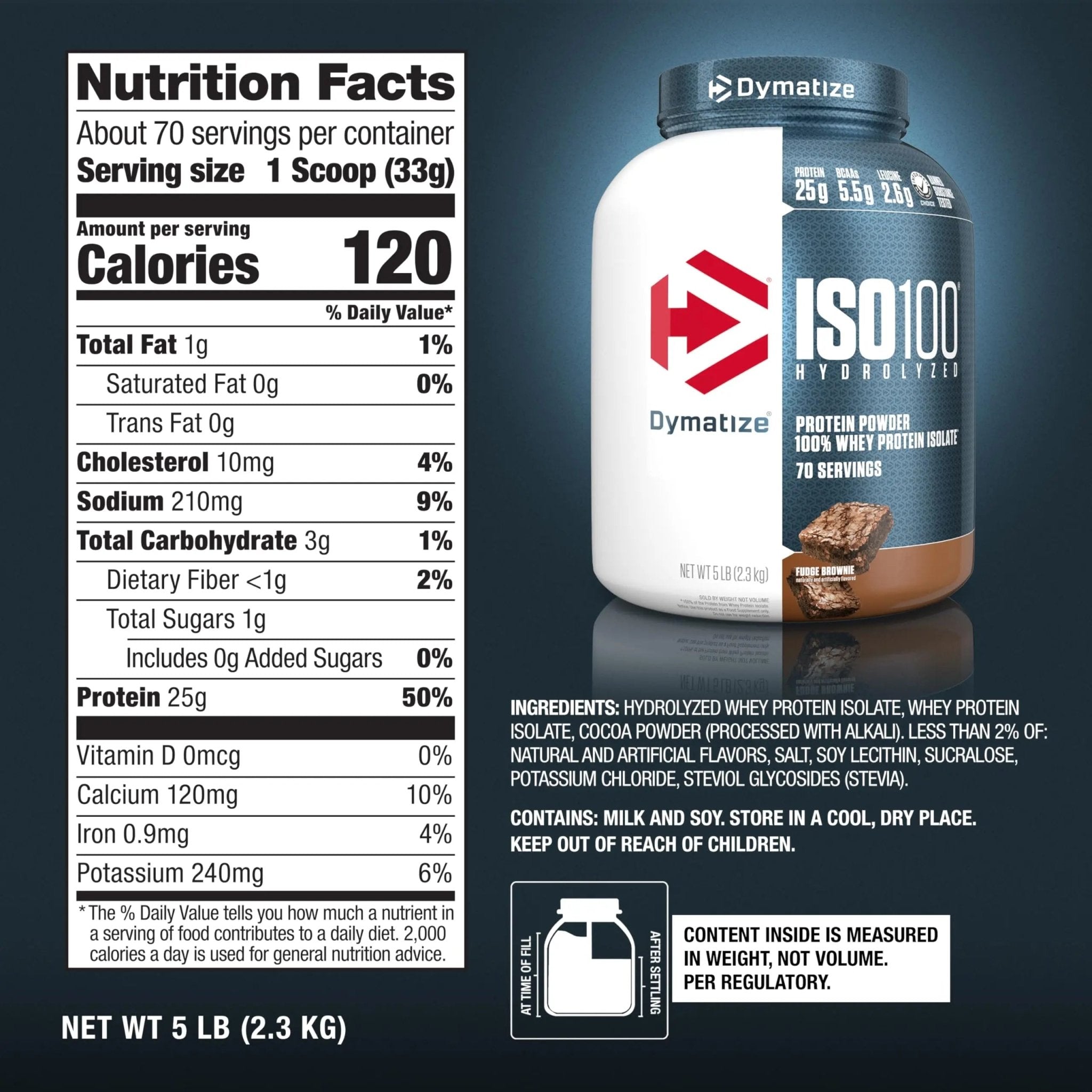 Dymatize ISO100 Hydrolyzed Protein Powder, 100% Whey Isolate Protein, 25g of Protein - TrustMedUSA