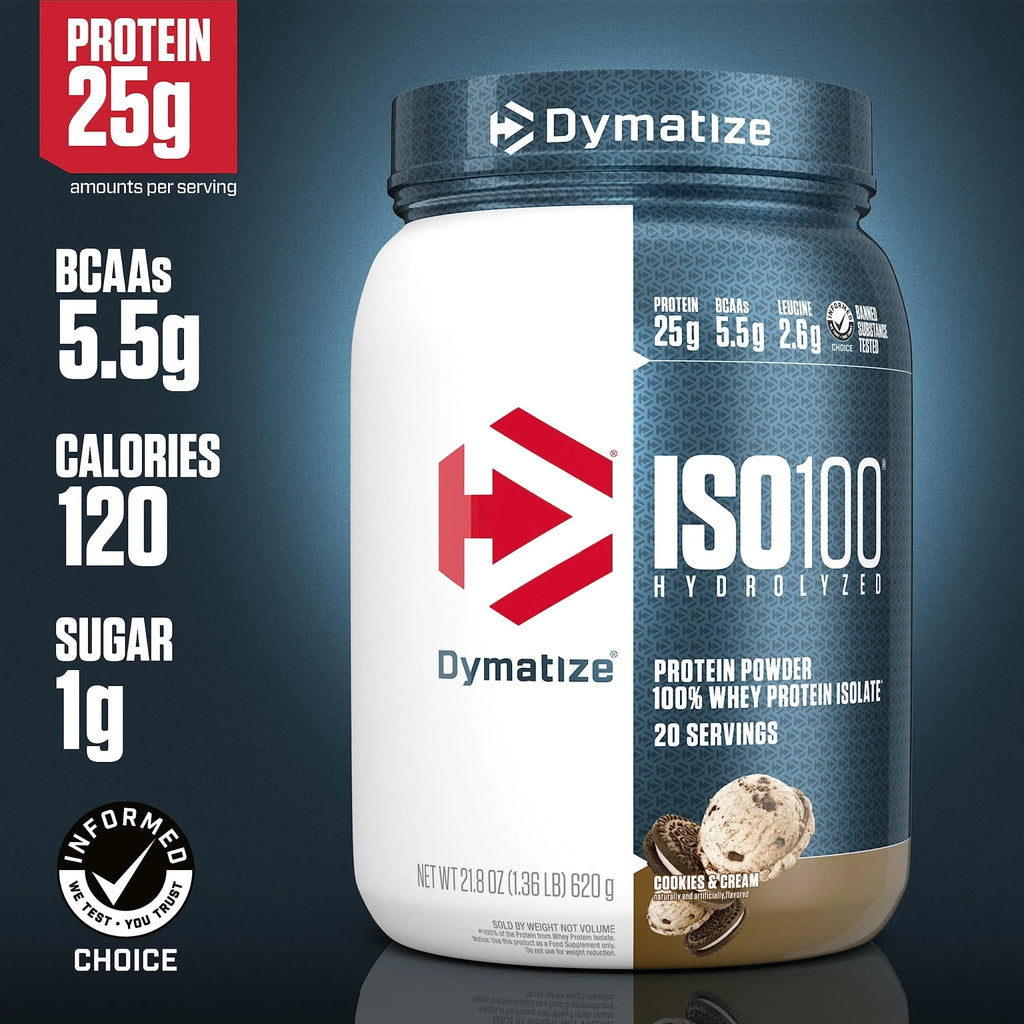 Dymatize ISO100 Hydrolyzed Protein Powder, 100% Whey Isolate Protein, 25g of Protein - TrustMedUSA