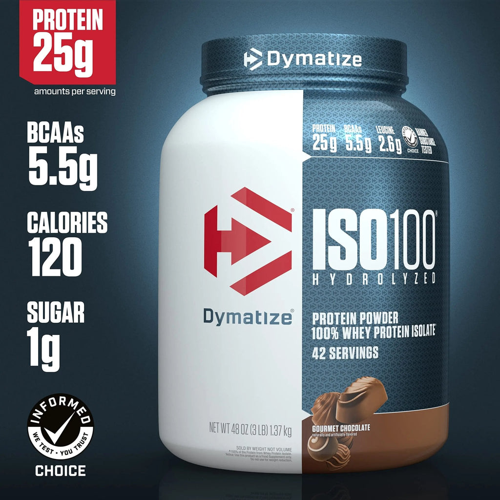 Dymatize ISO100 Hydrolyzed Protein Powder, 100% Whey Isolate Protein, 25g of Protein - TrustMedUSA