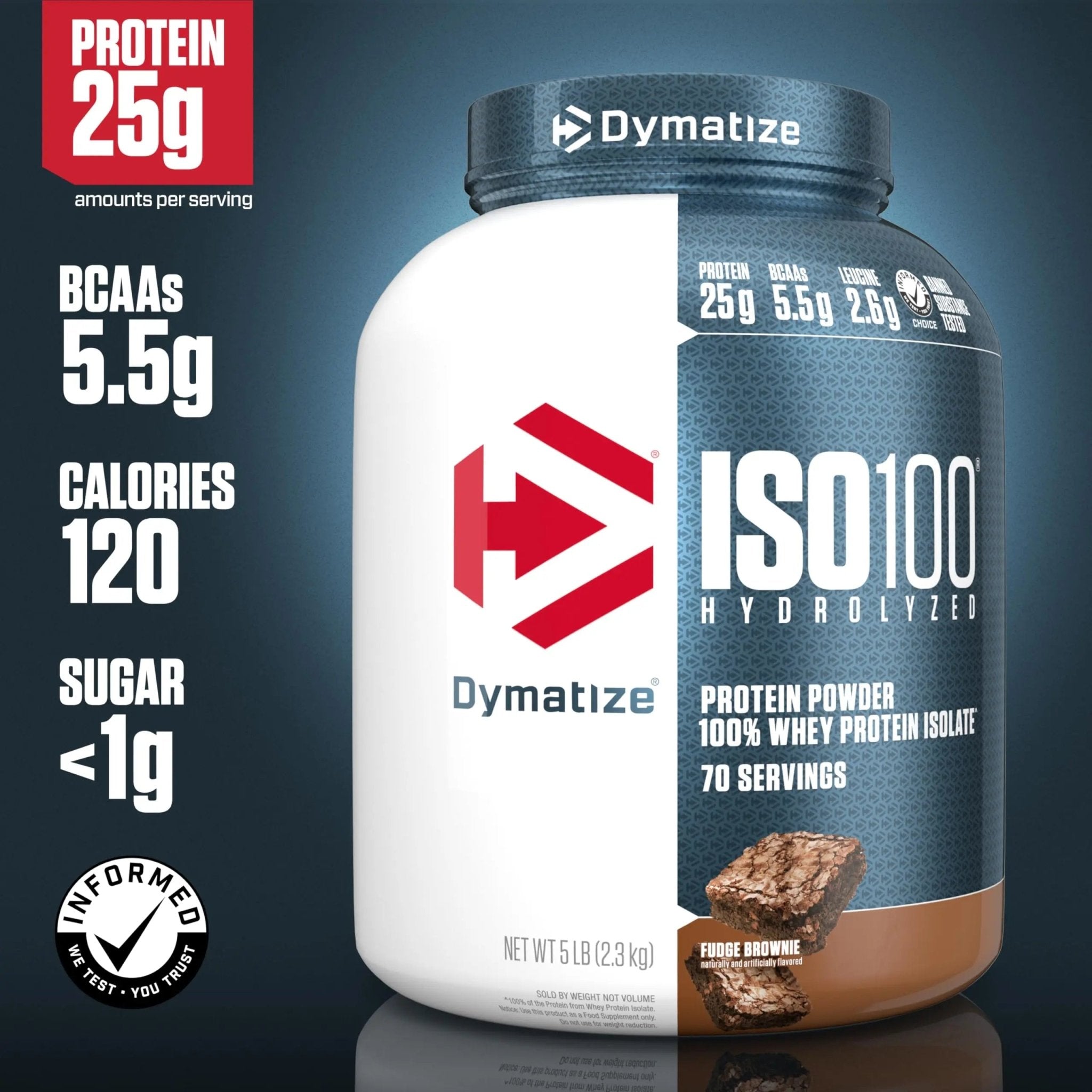 Dymatize ISO100 Hydrolyzed Protein Powder, 100% Whey Isolate Protein, 25g of Protein - TrustMedUSA