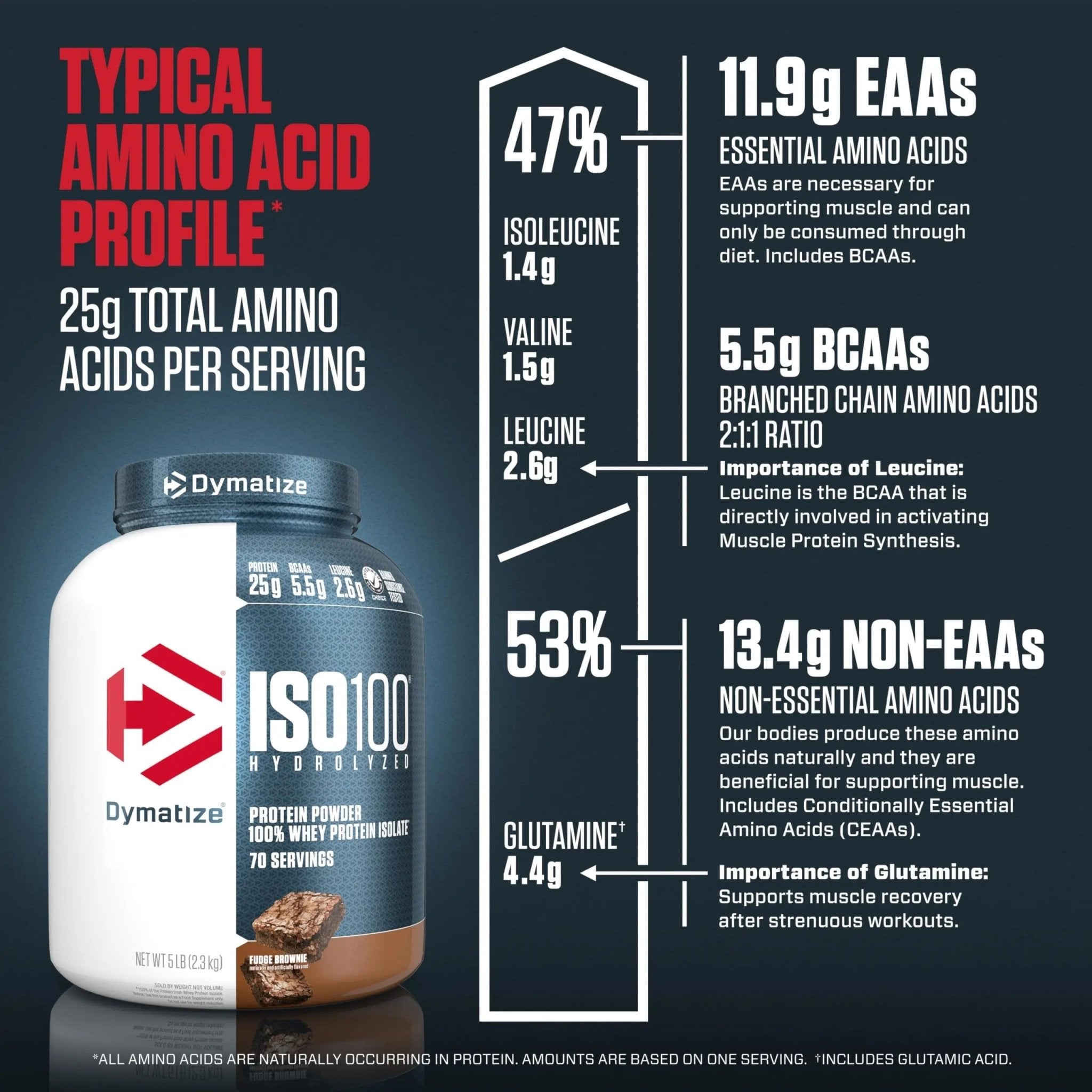 Dymatize ISO100 Hydrolyzed Protein Powder, 100% Whey Isolate Protein, 25g of Protein - TrustMedUSA