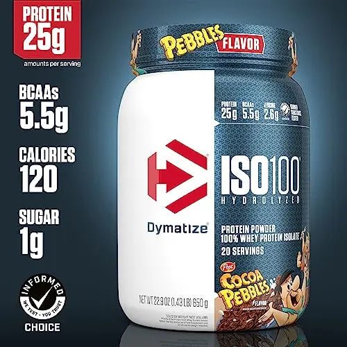 Dymatize ISO100 Hydrolyzed Protein Powder, 100% Whey Isolate Protein, 25g of Protein - TrustMedUSA