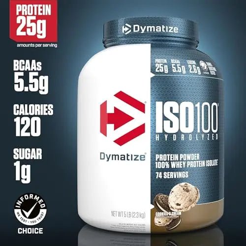 Dymatize ISO100 Hydrolyzed Protein Powder, 100% Whey Isolate Protein, 25g of Protein - TrustMedUSA