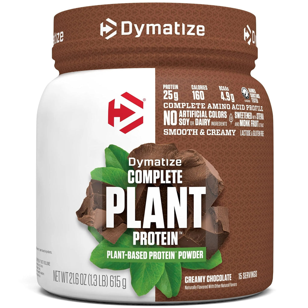 Dymatize Vegan Plant Protein, Creamy Chocolate, 25g Protein, 4.8g BCAAs, Complete - TrustMedUSA