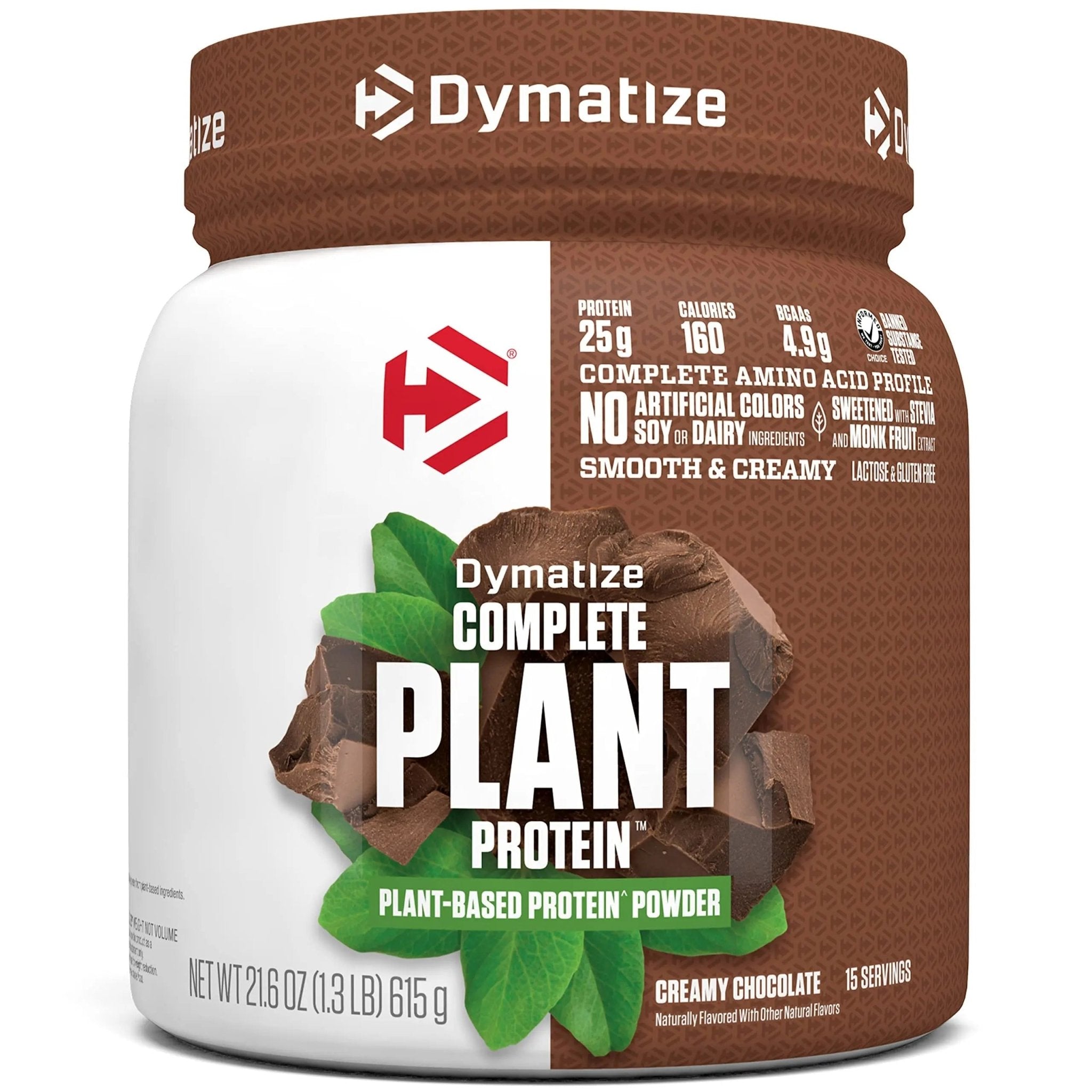 Dymatize Vegan Plant Protein, Creamy Chocolate, 25g Protein, 4.8g BCAAs, Complete - TrustMedUSA