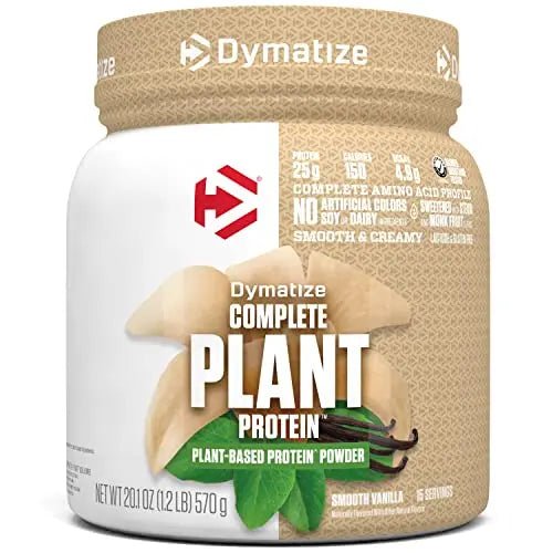 Dymatize Vegan Plant Protein, Smooth Vanilla, 25g Protein, 4.8g BCAAs, Complete - TrustMedUSA
