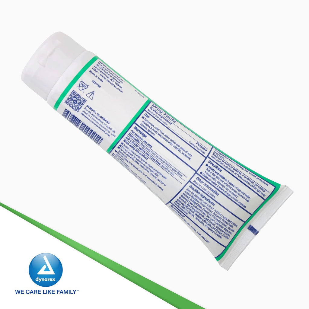 Dynarex X-treme Freeze Pain Relieving Cold Therapy Gel 4oz. Tube 1442 - TrustMedUSA