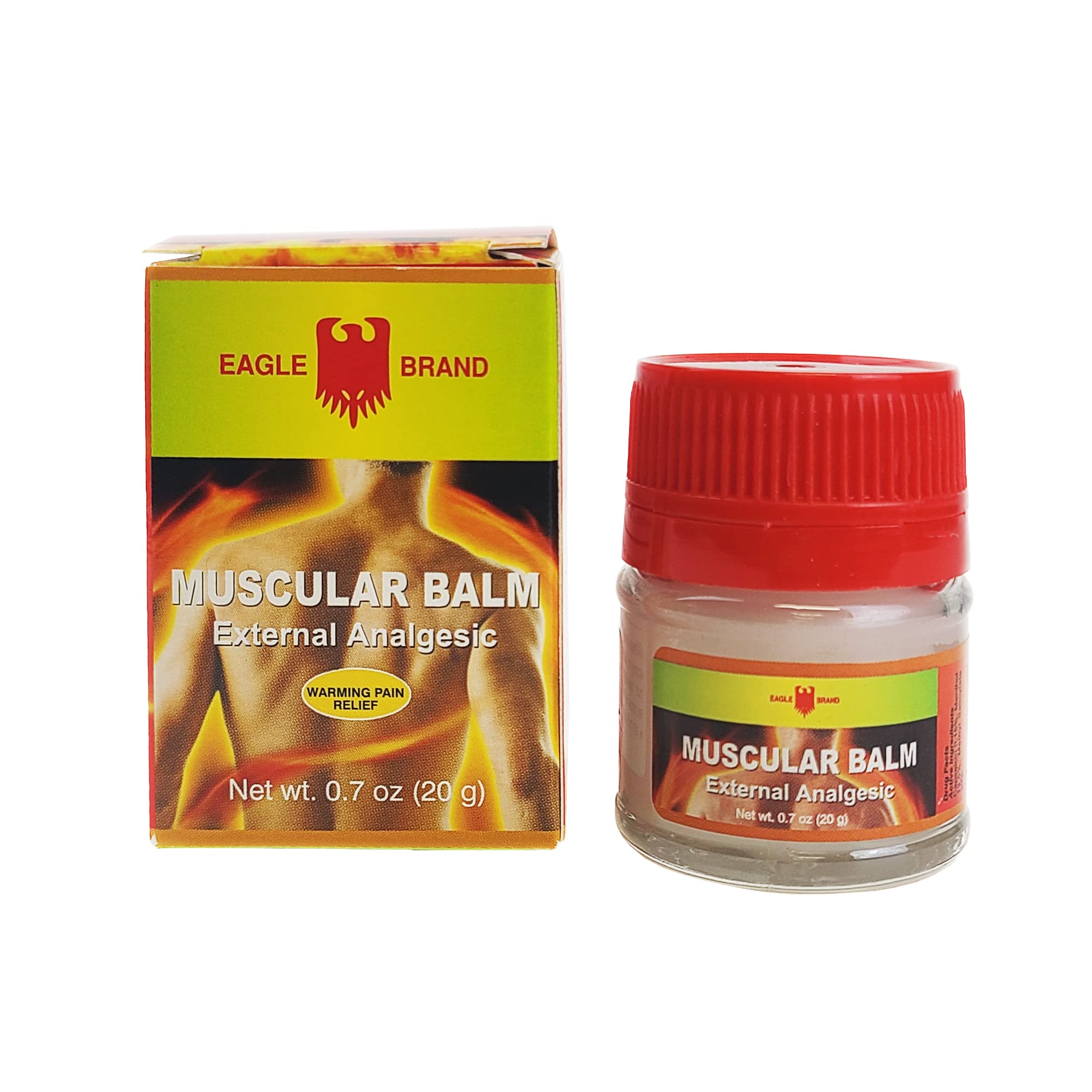 Eagle Brand Muscular Balm, External Analgesic, Warming Pain Relief, 0.7oz x 3, (Pack of 3) - TrustMedUSA