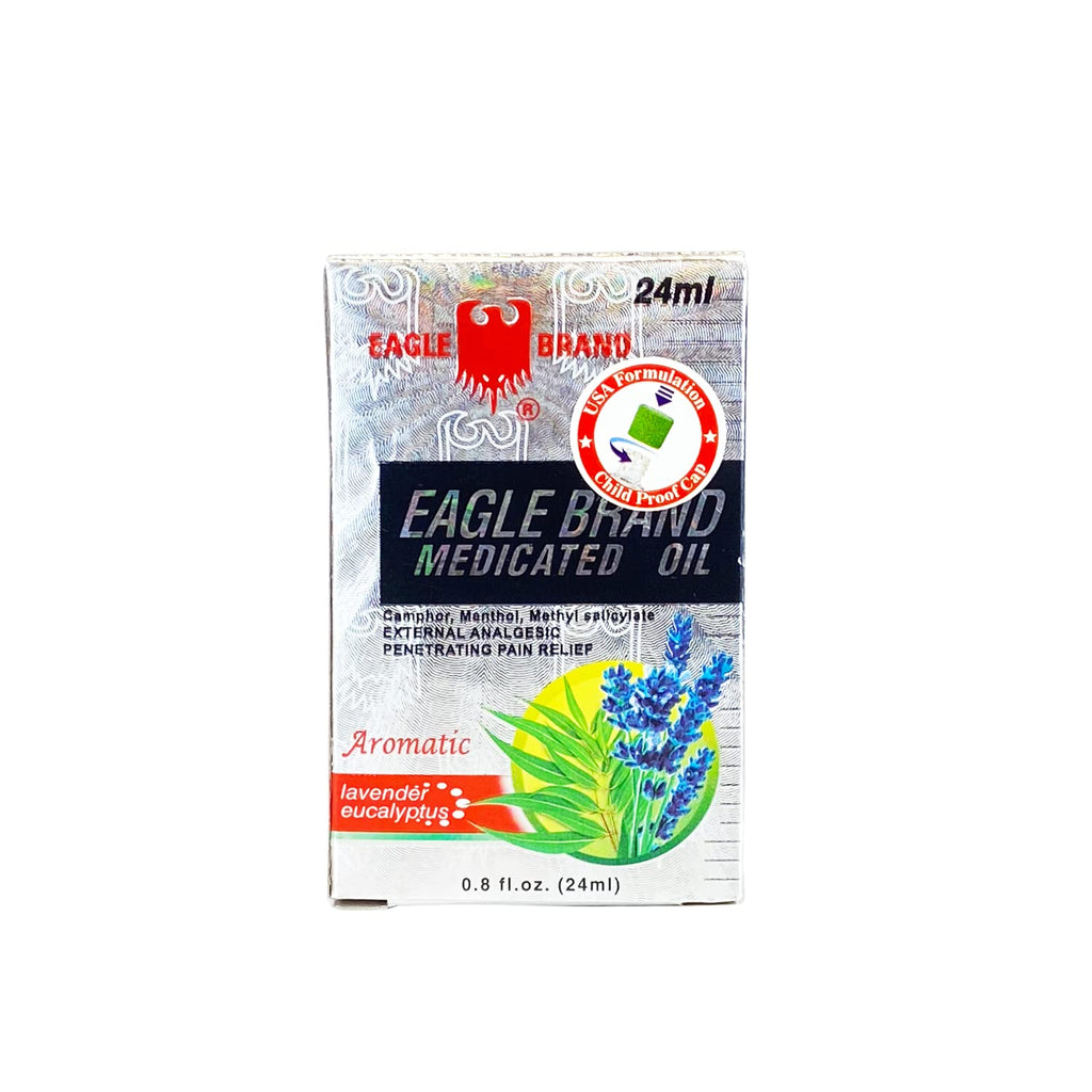 Eagle Brand Natural Aromatic Lavender Medicated Oil for Muscle Aches and Pains, Includes One Individual .8 oz. Bottle - TrustMedUSA