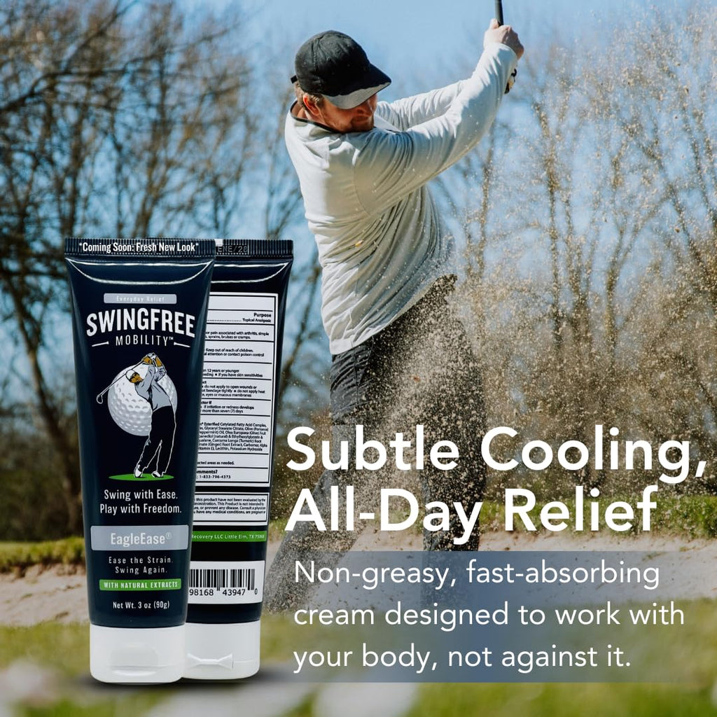 EagleEase – Targeted Joint Support Cream for Golfers & Athletes | Helps Support Elbows & Mobility During & After Play | Fast-Absorbing – 3 oz - TrustMedUSA