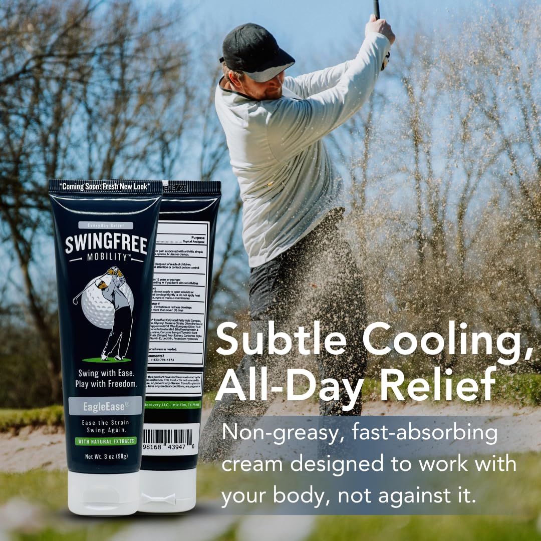 EagleEase – Targeted Joint Support Cream for Golfers & Athletes | Helps Support Elbows & Mobility During & After Play | Fast-Absorbing – 3 oz - TrustMedUSA
