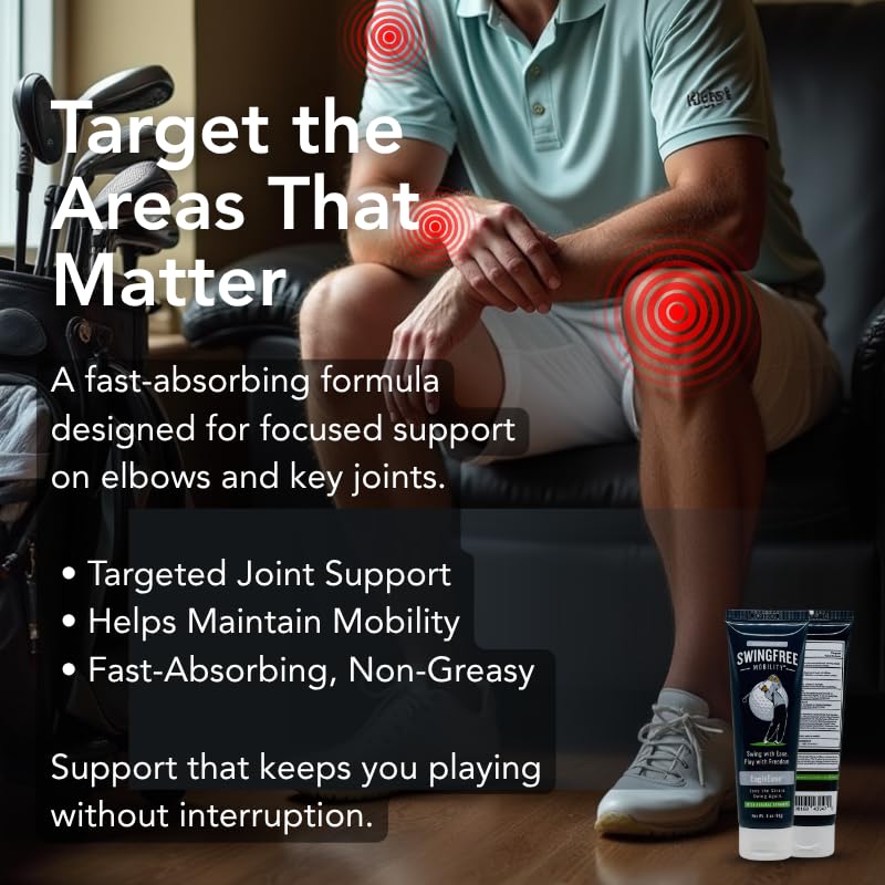 EagleEase – Targeted Joint Support Cream for Golfers & Athletes | Helps Support Elbows & Mobility During & After Play | Fast-Absorbing – 3 oz - TrustMedUSA