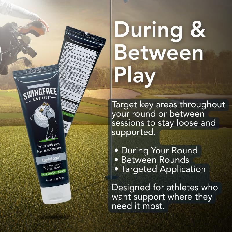EagleEase – Targeted Joint Support Cream for Golfers & Athletes | Helps Support Elbows & Mobility During & After Play | Fast-Absorbing – 3 oz - TrustMedUSA