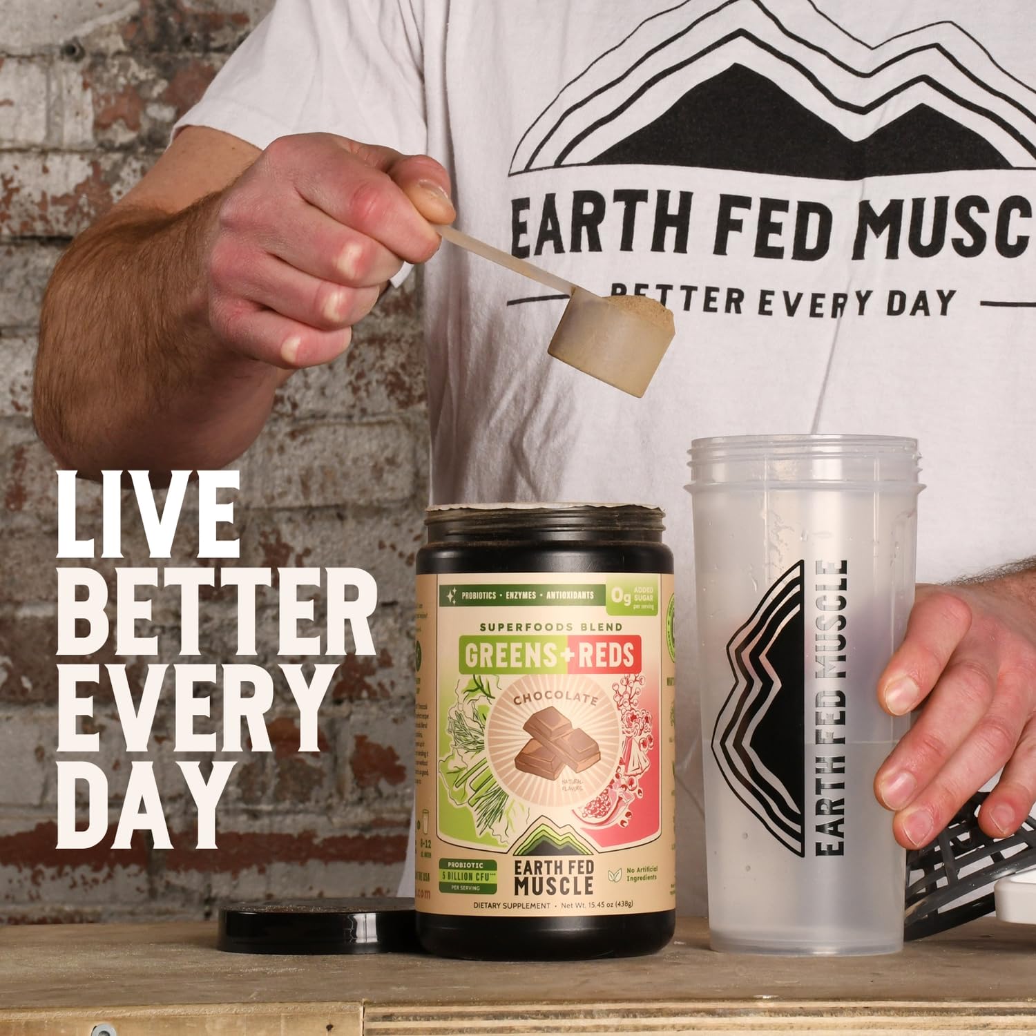 Earth Fed Muscle Chocolate Greens & Reds Superfood Blend - TrustMedUSA