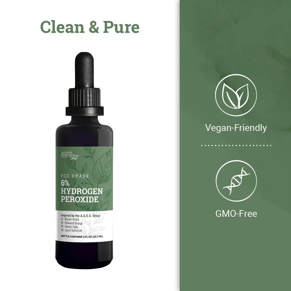Earth Harmony Food Grade Hydrogen Peroxide 6% - Maple Wellness Supplements