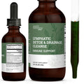 Earth Harmony Lymphatic Drainage Drops, Lymph Detox - Supplement with Soursop, Cat's Claw Bark, Astragalus, Wormwood, Lymph Node Detox, Lymphatic Support Cleanse (2 Oz) - Maple Wellness Supplements