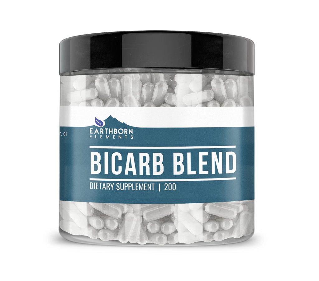 Earthborn Elements Bicarb Blend 200 Capsules, Pure & Undiluted, No Additives - TrustMedUSA