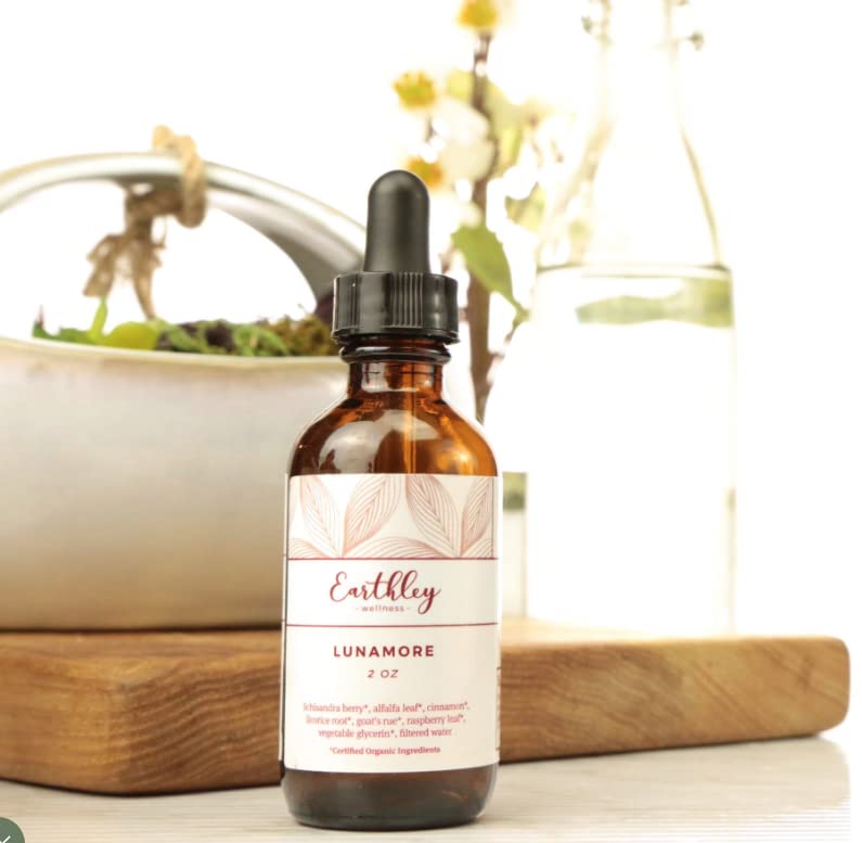Earthley Wellness Lunamore, Natural Anti-oxodant Remedy for Women, Reduce Cramps (2oz) - TrustMedUSA