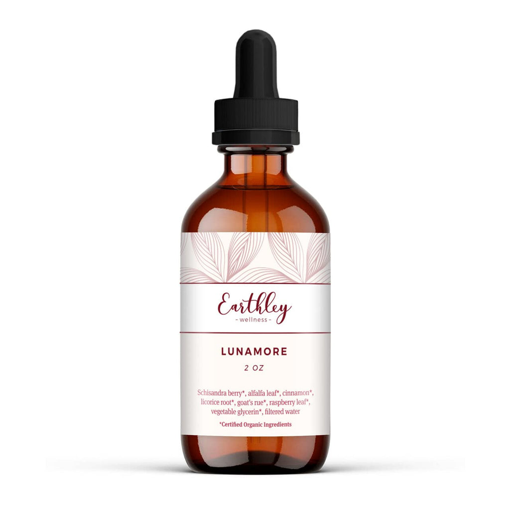 Earthley Wellness Lunamore, Natural Anti-oxodant Remedy for Women, Reduce Cramps (2oz) - TrustMedUSA