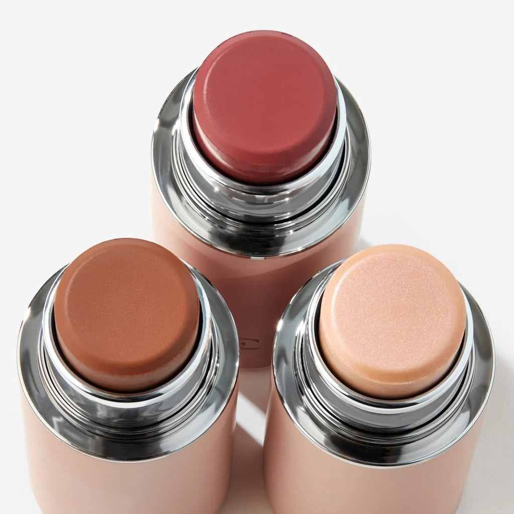 EarthsCure Glow Trio - 3 Piece Set: Bronzer, Blush, and Highlighter. Buildable Cream Sticks For a Luminous, Natural, and Youthful Look - TrustMedUSA