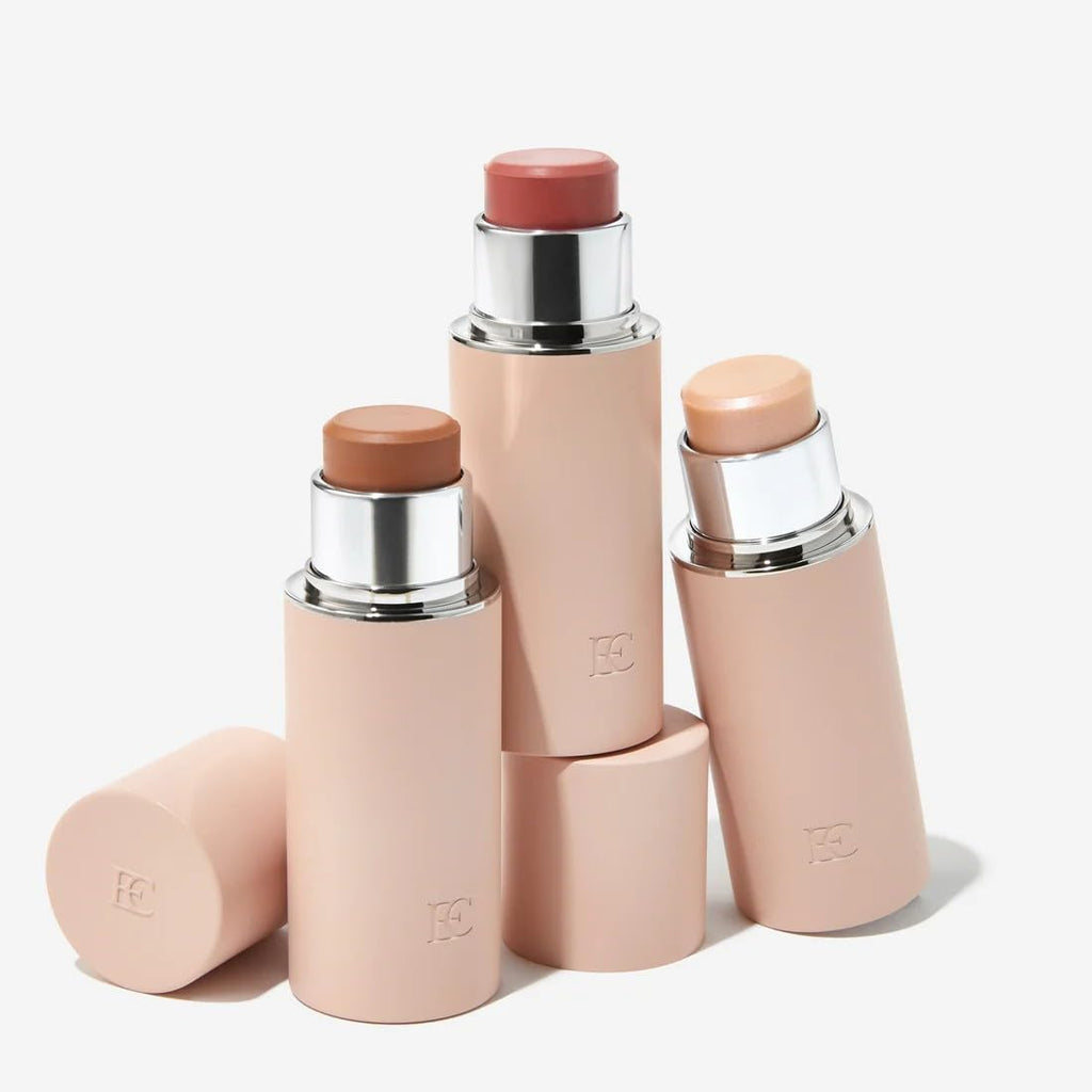 EarthsCure Glow Trio - 3 Piece Set: Bronzer, Blush, and Highlighter. Buildable Cream Sticks For a Luminous, Natural, and Youthful Look - TrustMedUSA
