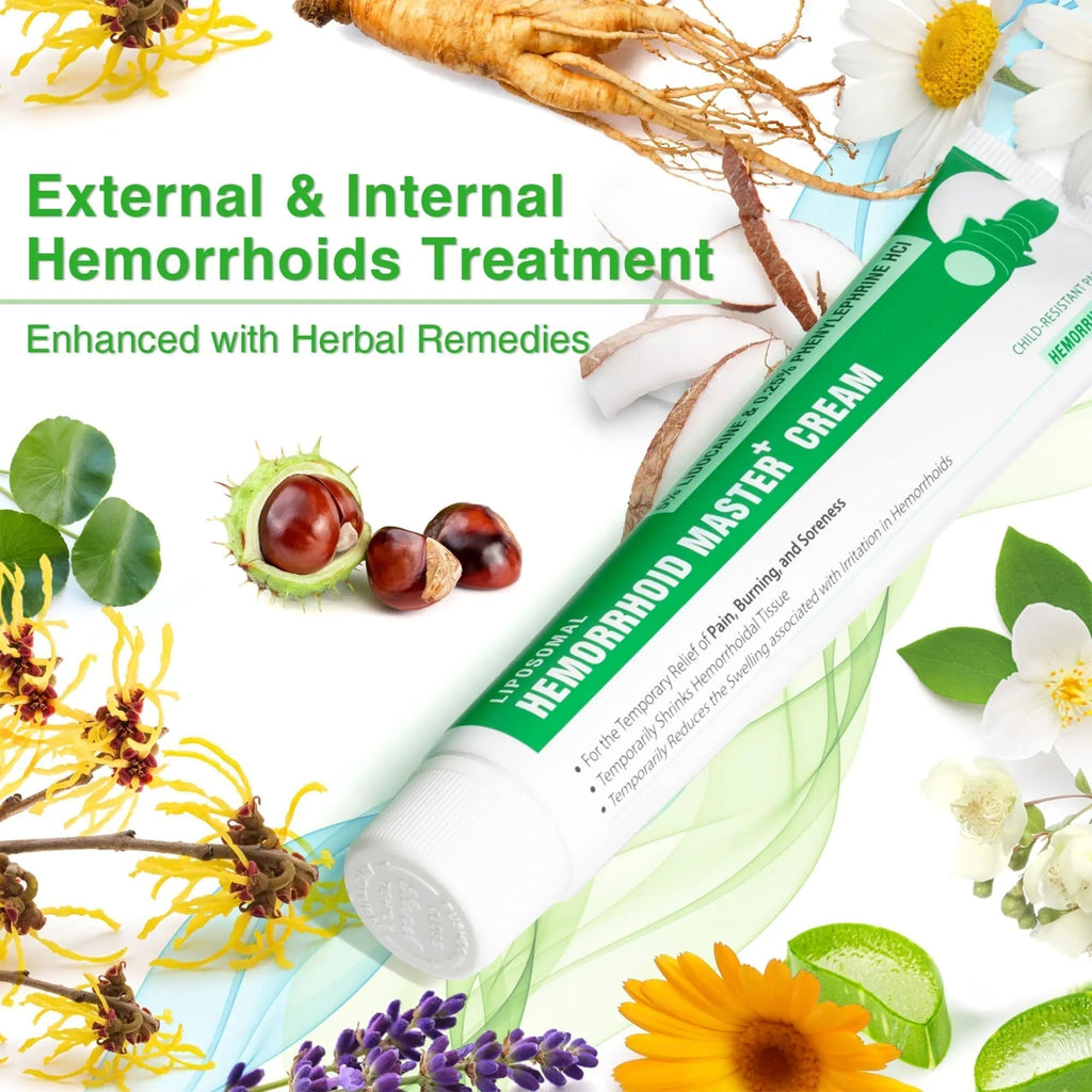 Ebanel 5% Lidocaine Hemorrhoid Treatment Cream with Witch Hazel, Phenylephrine, Horse Chestnut, Vitamin B6, Zinc Oxide, External and Internal Hemorrhoids Treatment Burn Itch Pain Relief Anal Cream - TrustMedUSA