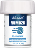 Ebanel 5% Lidocaine Numbing Cream, Pain Relief Burn Itch Numb Cream, Maximum Strength Numb25 Topical Anesthetic with Allantoin, Vitamin E for Local and Anorectal Uses, Hemorrhoid Treatment, 1.35 Oz - TrustMedUSA