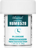 Ebanel 5% Lidocaine Numbing Cream, Pain Relief Burn Itch Numb Cream, Maximum Strength Topical Anesthetic with Allantoin, Vitamin E for Local and Anorectal Uses, Hemorrhoid Treatment, 1.35 Oz - Maple Wellness Supplements