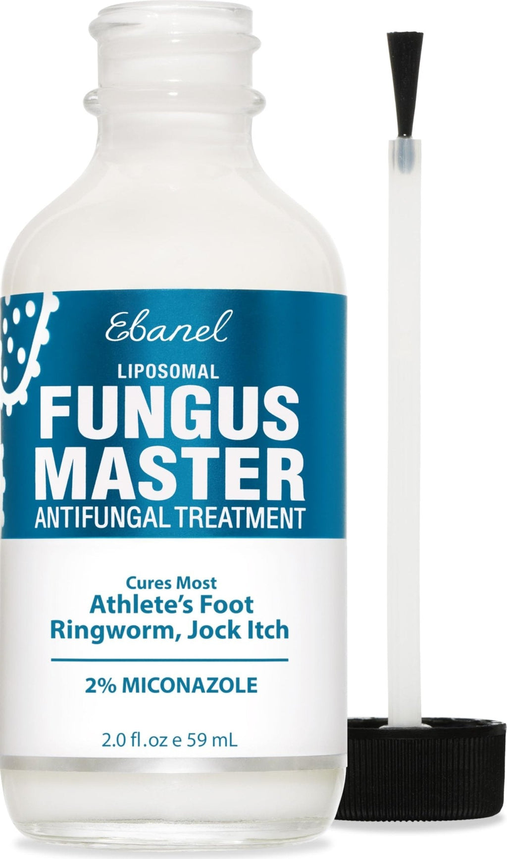 Ebanel Antifungal Cream Miconazole Athletes Foot Treatment, Cures Fungal Infection Leading to Nail Fungus, Jock Itch Cream with Undecylenic Acid, Tea Tree & Manuka Oil, Fast Itch Relief for Ringworm - Maple Wellness Supplements