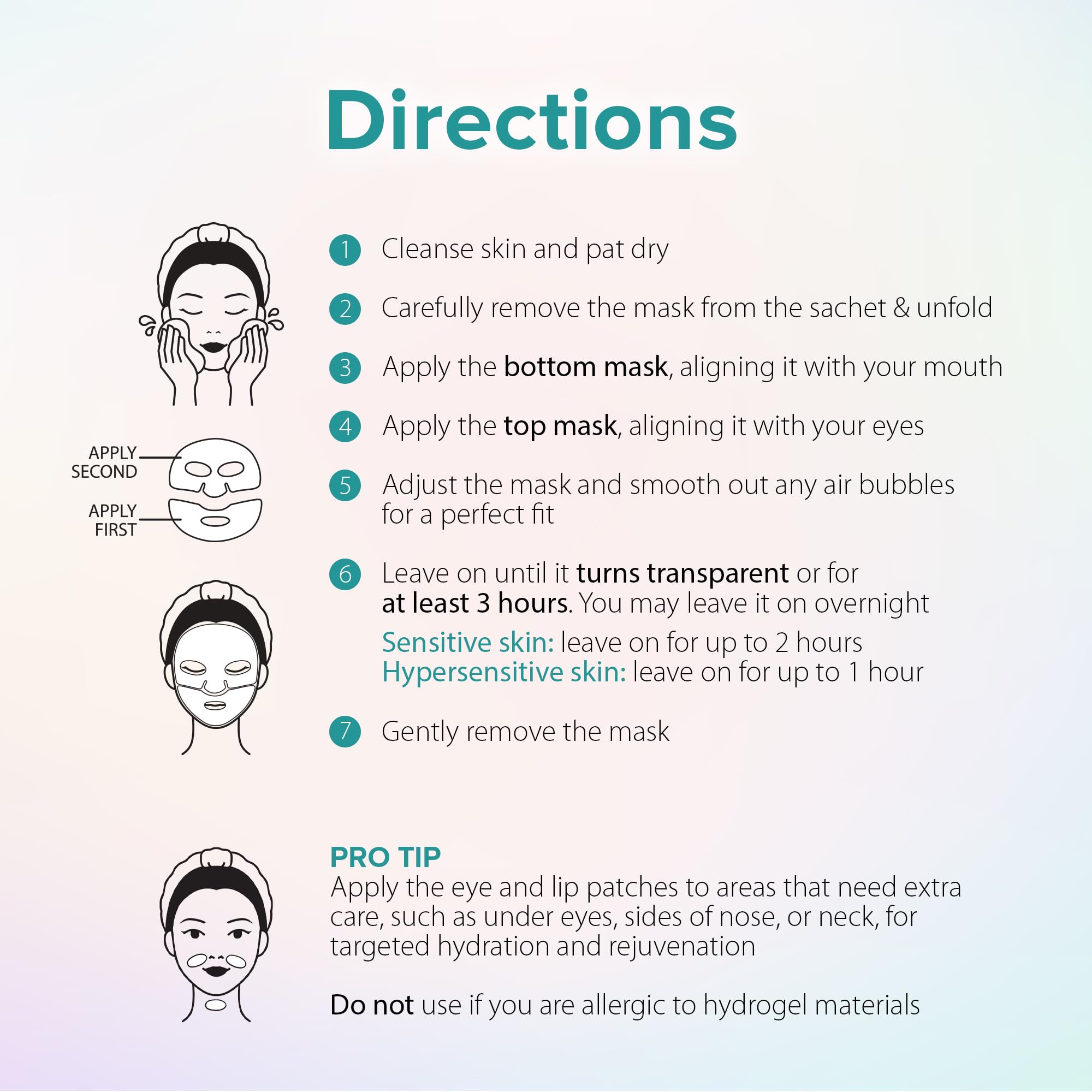 Ebanel Bio Collagen Face Mask, 4-Pack Hydrating Face Masks with 7 Peptides, Hyaluronic Acid, Niacinamide, Centella, Rose Water, Ceramide, and B5, Glass Skin Tightening and Lifting Korean Sheet Masks - Maple Wellness Supplements