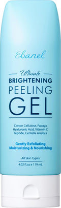 Ebanel Brightening Peeling Gel with Cotton Cellulose, Rice, Papaya, Centella, Hyaluronic Acid for Face and Body, Gentle Exfoliating Face Scrub Gel Peel Wash, Deep Pore Cleanser Minimizer Exfoliator - Maple Wellness Supplements
