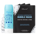 Ebanel Bundle of 10 Pack Bubble Clay Masks, and Exfoliating Face Scrub Peeling Gel Mild 4.12 Oz - Maple Wellness Supplements