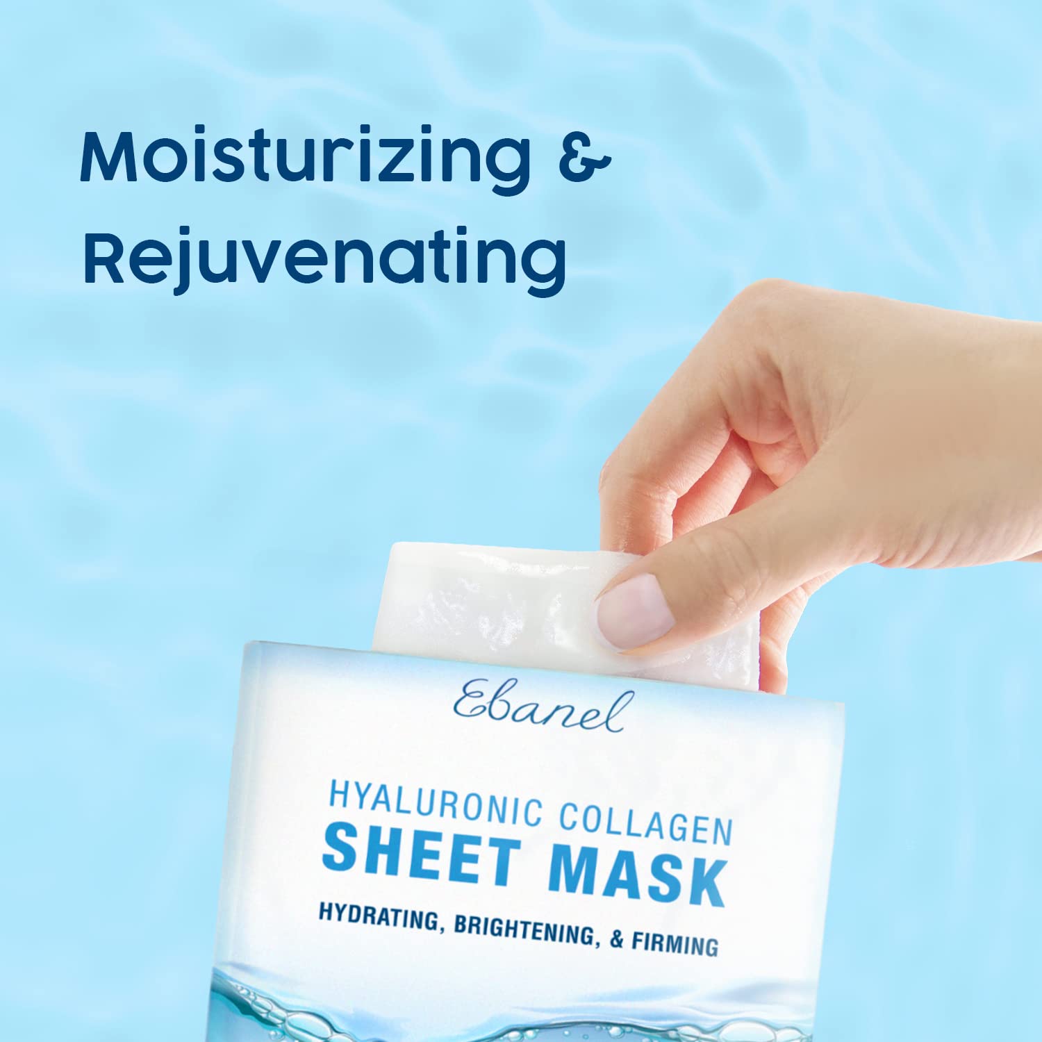 Ebanel Bundle of 15-Pack Collagen Face Mask, and Charcoal Peel Off Face Mask - Maple Wellness Supplements