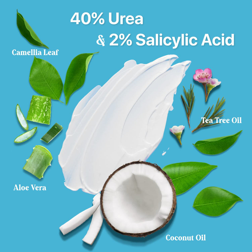 Ebanel Bundle of 2 Pack 40% Urea Cream 4.6 Oz, and Pain Relief Cream Arnica Menthol 2.28 Oz - Maple Wellness Supplements