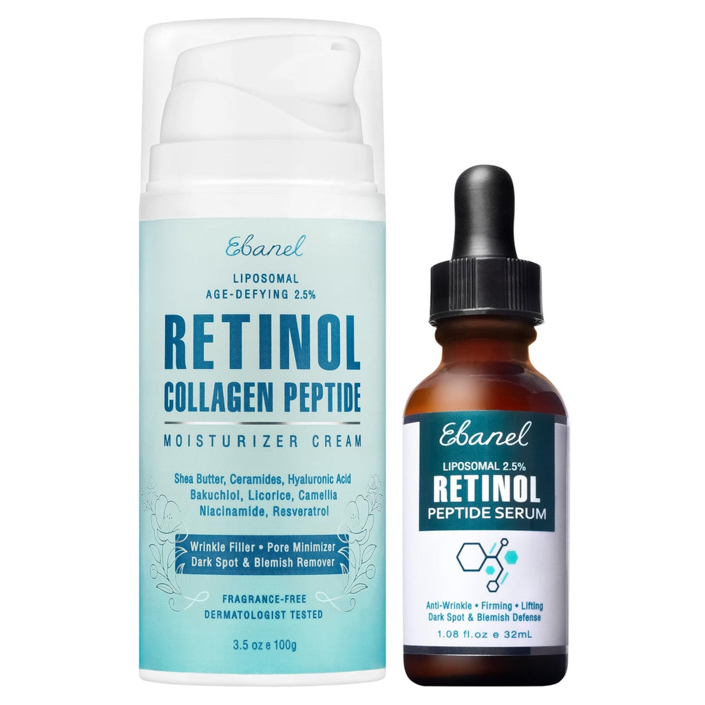 Ebanel Bundle of 2.5% Retinol Moisturizer and Serum - Maple Wellness Supplements