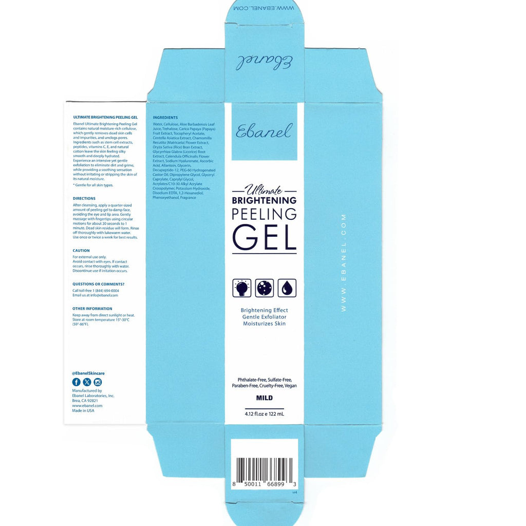 Ebanel Bundle of 2.5% Retinol Serum, Hyaluronic Acid Serum, and Exfoliating Face Scrub Peeling Gel 4.12 Oz - Maple Wellness Supplements