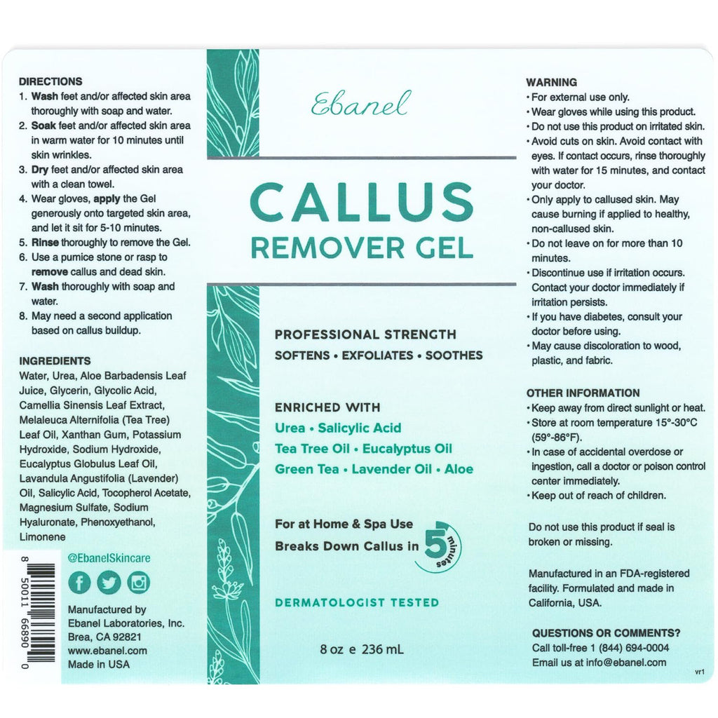 Ebanel Bundle of 40% Urea Cream 2-Pack and Callus Remover Gel - Maple Wellness Supplements