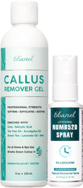 Ebanel Bundle of 5% Lidocaine Numbing Spray and Callus Remover Gel - Maple Wellness Supplements