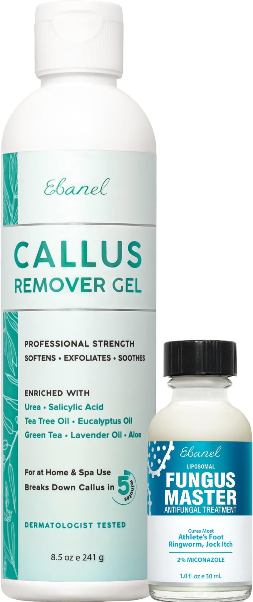 Ebanel Bundle of Callus Remover Gel and Antifungal Treatment - Maple Wellness Supplements