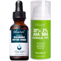 Ebanel Bundle of Hyaluronic Acid Serum and 30% AHA 2% BHA Chemical Peel Exfoliant Gel - Maple Wellness Supplements
