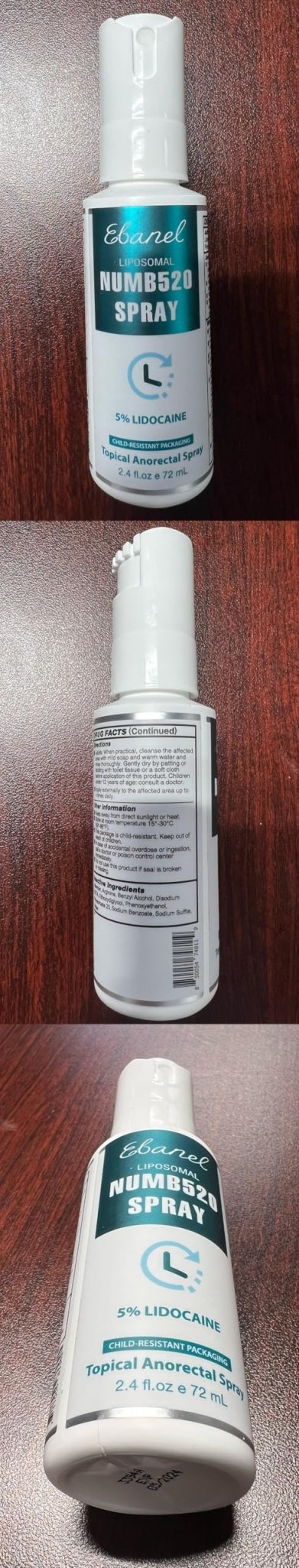 Ebanel Bundle of Lidocaine Numbing Cream, and Numbing Spray - Maple Wellness Supplements